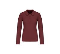 Polo de piqué de manga larga para mujer Kariban XL