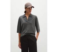 Polo de punto holgado Dark Granite Melange L