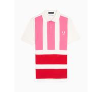 Polo de rayas Comme Des Garçons Shirt x Fred Perry para hombre Rosa,Rojo,Blanco S