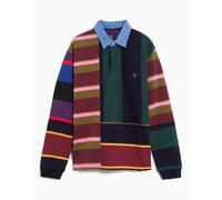 Polo de rayas Relaxed South2 West8 Plainstitch para hombre Multi XL