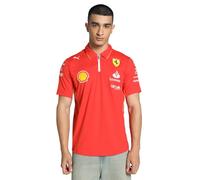 Polo del Equipo Profesional Scuderia Ferrari 2024 para Hombre - Rojo - XL