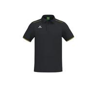 erima CMPT Polo Pique´ (2112512) Hombre, Negro/Amarillo, M
