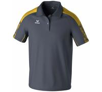 erima Polo EVO Star Hombre (1112405), Slate Grey/Amarillo, 3XL