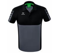 erima Six Wings Poloshirt Grauschwarz L