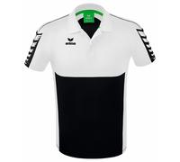 Erima Hombre Six Wings Camisa Polo, Negro, S