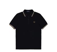 Fred Perry Polo Twin Tipped Fred Perry Shirt, Negro, Talla XL