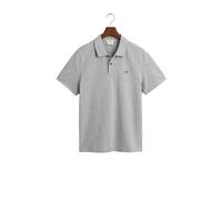 GANT Polo Reg Shield SS Pique Polo para Hombre, Gris, M