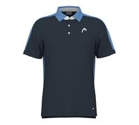 HEAD Slice-Polo para Hombre Camiseta de Tenis, Azul Marino, Medium