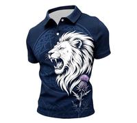 Polo Hombre Camiseta Escocesa De Cuadros Y Manga Corta para Uso Casual Y Diario Ajuste Clásico Y Mezcla De Tejido Transpirable Ligero para El Verano Diseño Que Ofrece Un Estilo con Personali