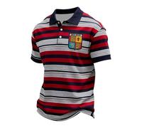Polo Hombre Estilo Británico De Verano con Sutil Estampado Floral Y Diseño Transpirable para Uso Diario Camiseta De Manga Corta con Un Toque Clásico Inglés Que Aporta Frescura Y Elegancia Di