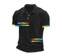 Polo Hombre Manga Corta AlgodóN, Polo Hombre Slim Fit, Camisetas Camiseta Camisa con Estampado Colorido Cuello Redondo Informal Transpirable Punto Verano Camiseta Summer Tops Polos Masculino Camisa