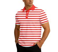 Polo Hombre Manga Corta AlgodóN, Polo Hombre Slim Fit, Camisetas Camiseta Camisa Rayas Punto Transpirable Informal Verano CóModa Negocios Y Ocio Summer Tops Polos Masculino Camisa Camiseta