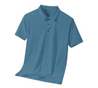 Polo Hombre Manga Corta Gran Tamaño - Camisa Hombre Cuello Rabattu Polo Cuello Atrapado Camisa Casual Camiseta Color Sólido Tops Moda Camisa Grande Cómodo Camisetas Golf Blusa, a, 4XL