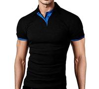 Polo Hombre Manga Corta, Polos para Hombre,Holgado con Solapa Estilo Verano Casual y Moderno para Ocio Diario Camisa T-Shirt Verano