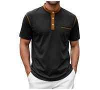 Polo Hombre Manga Corta Regular Fit Camisetas Trabajo Polos Hombres Verano Deporte Camiseta Manga Corta Golf Polos Ligero Verano para Correr Atletismo Deporte Y Fitness, 2-le Black, L