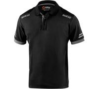 Polo Hombre Sparco Negro/Gris Oscuro Peso 180G/m2 Vario T. XS, S, M,L, XL,