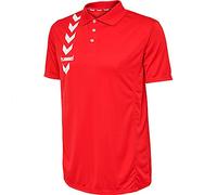 Polo hummel® Rojo 100% poliéster UNISEX talla S