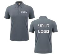 Polo Informal De Verano Personalizado para Hombre y Mujer, con Diseño Personalizado De Texto, Imagen y Logotipo, Ropa De Trabajo Transpirable De Manga Corta Color9,L