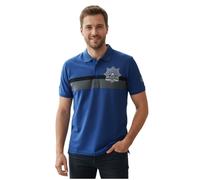 Polo Jean-Louis Scherrer de algodón azul para hombre M
