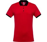 Polo Kariban mélange piqué bicolore 2XL