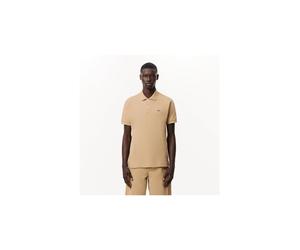 Polo lacoste chemise col bord-cotes beige S