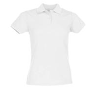 Polo Lady Fit 65/35 * Fruit of the Loom, blanco, M