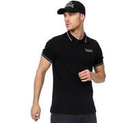 Lonsdale London Causton Hombre Polo Negro M 100% algodón Regular