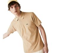 Polo lacoste chemise col bord-cotes beige S