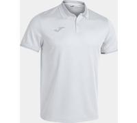 Joma Hombre Camisa de Polo, Blanco Gris, XXS