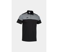 Polo joma manga corta crew v hombre/niiño negro gris M