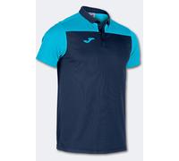 Polo Manga Corta Joma Hobby II Marino Turquesa Flúor - Polo Manga Corta Hombre MKP