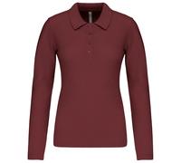 Polo mujer de manga larga Kariban Piqué 2XL