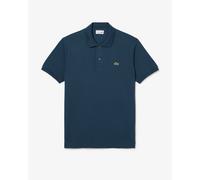 Polo original Lacoste Classic Fit L.12.12 para hombre en azul mineral