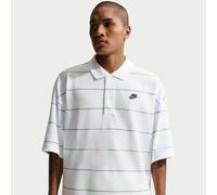 Polo oversize a rayas Nike Club - Hombre - Blanco