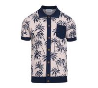 Polo OXKnit para hombre con botón hacia abajo, manga corta, cárdigan, camiseta de polo, polo de verano, golf, con bolsillo, polohemd, XL