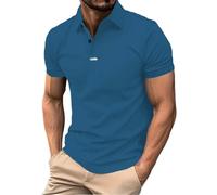 Polo para hombre, camiseta de manga corta, transpirable, polo de golf, camiseta de verano para hombre, camiseta deportiva básica, corte ajustado, camiseta de trabajo, tallas grandes, para hombre