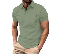 Polo para hombre de golf, camiseta de manga corta, camiseta de senderismo, camiseta de negocios, algodón, ropa de calle, camiseta de verano, camiseta ajustada, camiseta informal, camiseta interior
