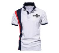 Polo para hombre Para Doc.tor W.h-o, Absorbe la Humedad, Dry fit, atlético, de Manga Corta, Ideal para ropa informal deportiva, golf y tenis, Verano(White,M)