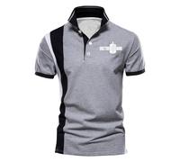 Polo para hombre Para Doc.tor W.h-o, Absorbe la Humedad, Dry fit, atlético, de Manga Corta, Ideal para ropa informal deportiva, golf y tenis, Verano(Grey,XL)
