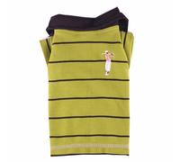 Polo para perros grandes verde con rayas negras "Golf" de DoggyDolly - 50% Dto.