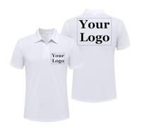 Polo Personalizado Camisa De Trabajo Informal Transpirable De Verano Camiseta De Manga Corta Personalizada Impresión Imagen Texto Logotipo Color3,XL