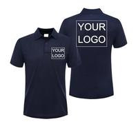 Polo Personalizado Camisa De Trabajo Informal Transpirable De Verano Camiseta De Manga Corta Personalizada Impresión Imagen Texto Logotipo Color2,XL