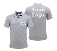 Polo Personalizado Camisa De Trabajo Informal Transpirable De Verano Camiseta De Manga Corta Personalizada Impresión Imagen Texto Logotipo Color4,M