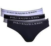 Polo Ralph Lauren 3 Pack LOW Rise Briefs, Calzoncillos para Hombre, Multicolor (White/Heather/Black A9933), Small