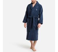 Albornoz de rizo de algodón Hombre Talla L/XL. Color Azul