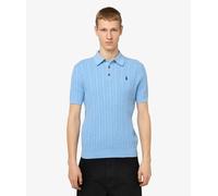 Polo Ralph Lauren Cable-Knit Cotton Polo Jumper Azul