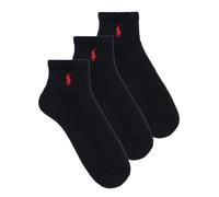 Polo Ralph Lauren Calcetines altos QUARTER SOCKS 3 PACK in Negro Unique