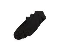 Black Tres pares de calcetines bajos TALLA ÚNICA