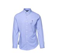 Polo Ralph Lauren- Camisa Casual Azul Slim Fit Algodón- Shirts- Hombre- Azul- M- Camisa Casual Azul Slim Fit Algodón