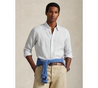 POLO RALPH LAUREN Camisa de lino. Color blanco/azul